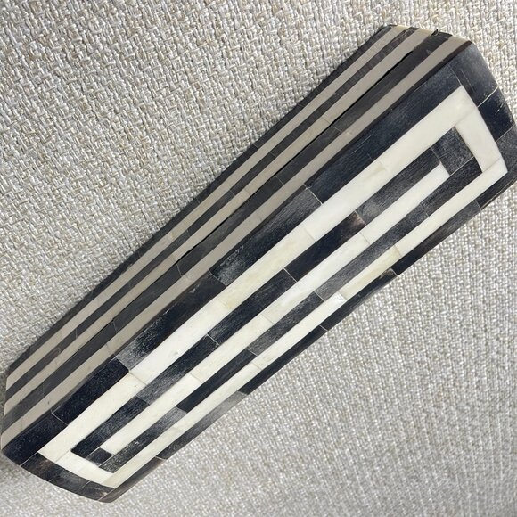 Jewelry Bone Box made in India Strip black/white box Handmade bone box - Picture 10 of 16